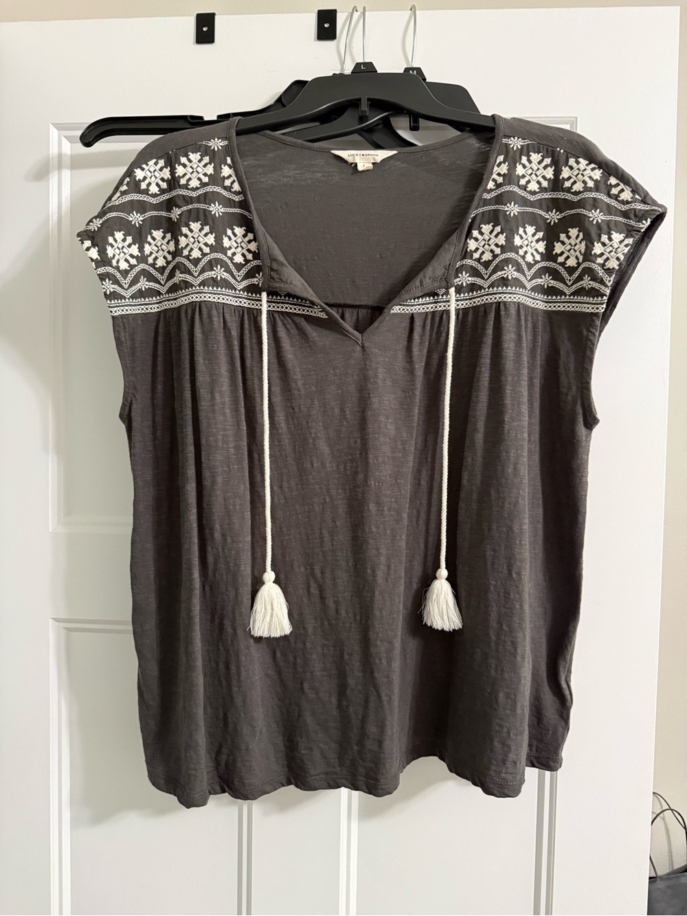 Lucky Brand 100% Cotton Sleeveless Top